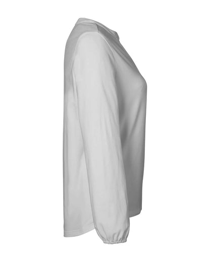 Devon & Jones Women's Raleigh Half-Placket Knit Top DP122W #color_Grey