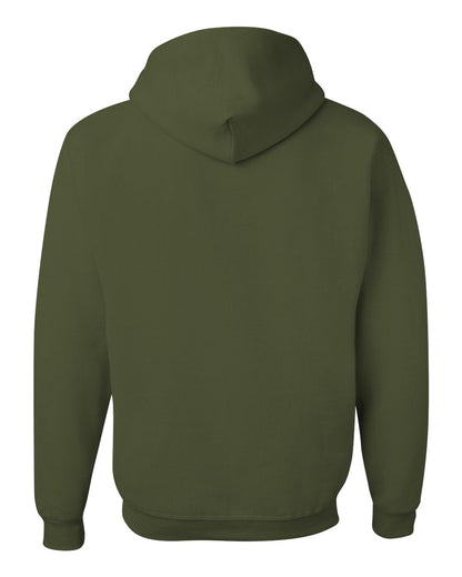 JERZEES Unisex NuBlend® Hooded Sweatshirt 996MR #color_Military Green