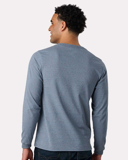 Recover Unisex Eco Long Sleeve T-Shirt EC102 #colormdl_Blue Rainbow