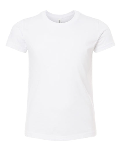 BELLA + CANVAS Youth CVC Jersey Tee 3001YCVC #color_Solid White Blend