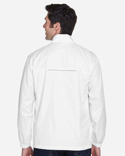 CORE365 Men's Techno Lite Motivate Unlined Lightweight Jacket 88183 #colormdl_White