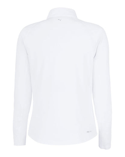 Puma Golf Women's You-V Quarter-Zip Pullover 625902 #color_White Glow