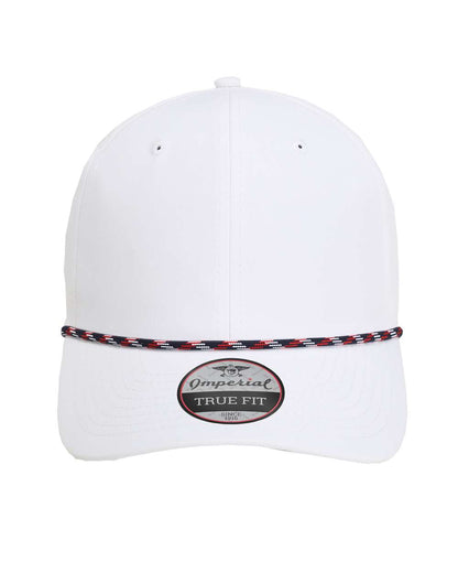 Imperial The Wingman Cap 7054 #color_White/ Navy/ White/ Red