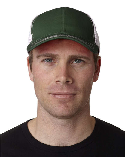 Adams Headwear Fairway Cap FA102 #colormdl_Forest/ White