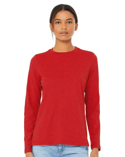 BELLA + CANVAS Women’s Jersey Long Sleeve Tee 6500 #colormdl_Red