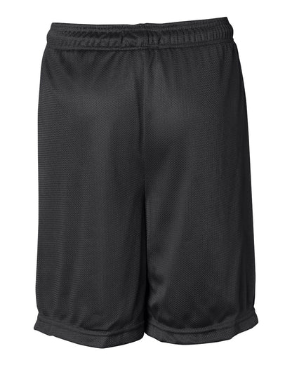 Badger Youth Mini Mesh 6'' Inseam Shorts 2237 #color_Black