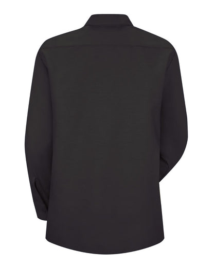 Red Kap Women's Industrial Work Shirt SP13 #color_Black
