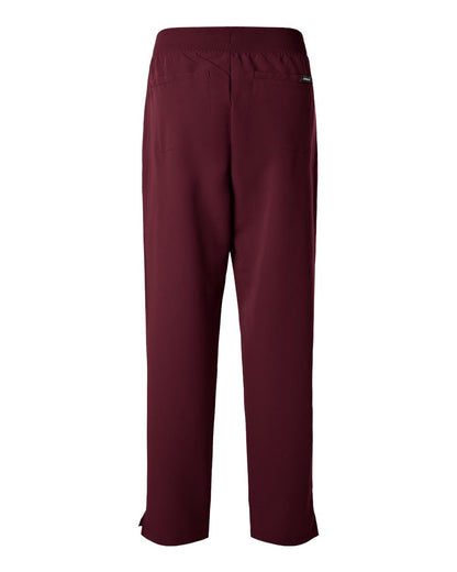 Jaanuu Women's Xenos Essential Knit-Waist Scrub Pants W20001 #color_Burgundy