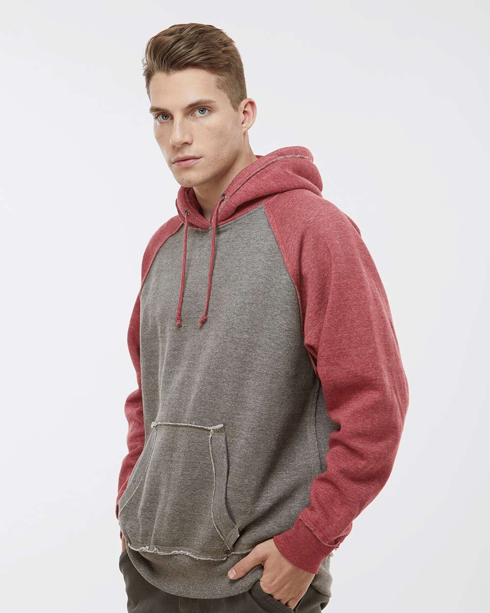 #colormdl_Smoke Heather/ Simply Red Heather