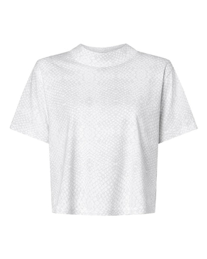 LAT Women's Boxy Tee 3518 #color_White Reptile