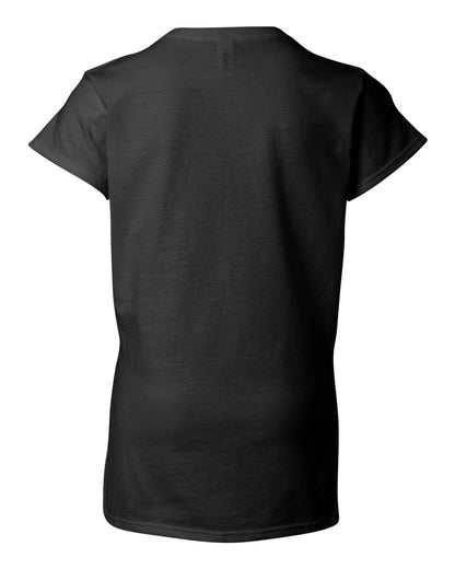 Gildan Women's Softstyle® V-Neck T-Shirt 64V00L #color_Black