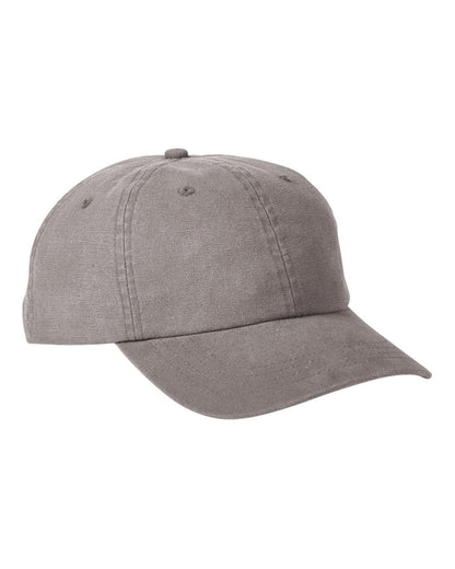 Big Accessories Heavy Washed Canvas Cap BA610 #color_Dark Grey
