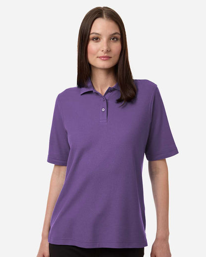 Harriton Women's Maverick CVC Pique Polo M105W #colormdl_Team Purple