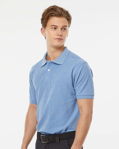 Tultex 50/50 Sport Pique Polo 400 #colormdl_Heather Light Blue