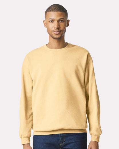 Gildan Unisex Softstyle® Midweight Crewneck Sweatshirt SF000 #colormdl_Yellow Haze