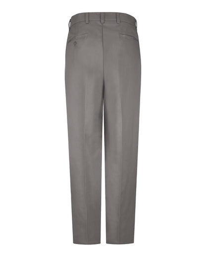 Red Kap Men's Wrinkle-Resistant Cotton Work Pants PC20 #color_Graphite Grey - Unhemmed