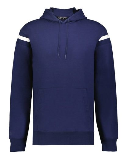 Holloway Unisex Heritage Prep Hooded Sweatshirt 223526 #color_Navy/ Vanilla