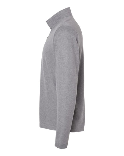 Adidas Men's 3-Stripe Quarter-Zip Sweater Pullover A554 #color_Grey Three Melange