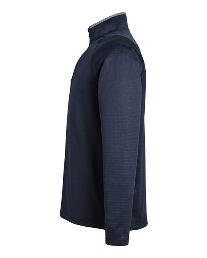 Puma Golf Men's Waffle Fleece Quarter-Zip Pullover 631105 #color_Deep Navy