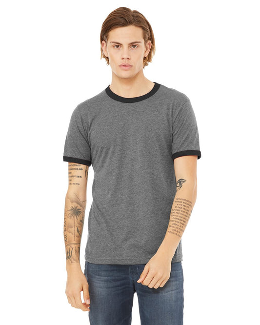 BELLA + CANVAS Men's Jersey Heather Ringer Tee 3055