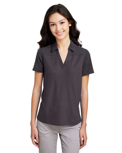 CORE365 Women's Fusion ChromaSoft™ Colorblock Polo CE112CW #colormdl_Carbon/ Carbon Heather