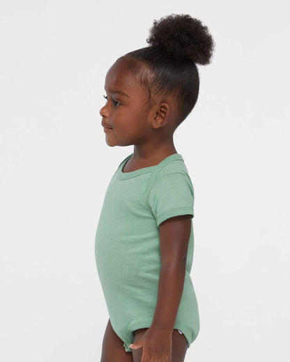 Rabbit Skins Infant Fine Jersey Bodysuit 4424 #colormdl_Saltwater