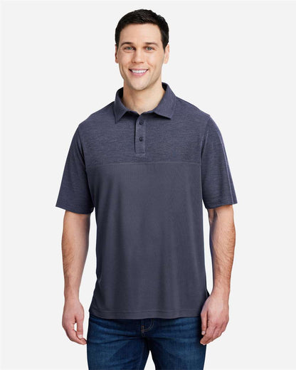 CORE365 Men's Fusion ChromaSoft™ Colorblock Polo CE112C #colormdl_Classic Navy/ Classic Navy Heather