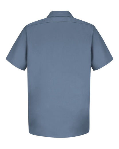 Red Kap Men's Cotton Short Sleeve Uniform Shirt SC40 #color_Postman Blue