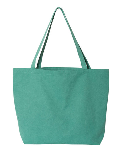 Liberty Bags Seaside Pigment-Dyed Large Tote 8507 #color_Seafoam Green