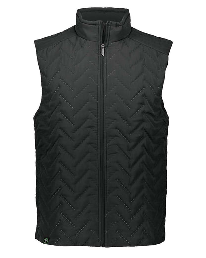 Holloway Men's Repreve® Eco Quilted Vest 229513 #color_Black