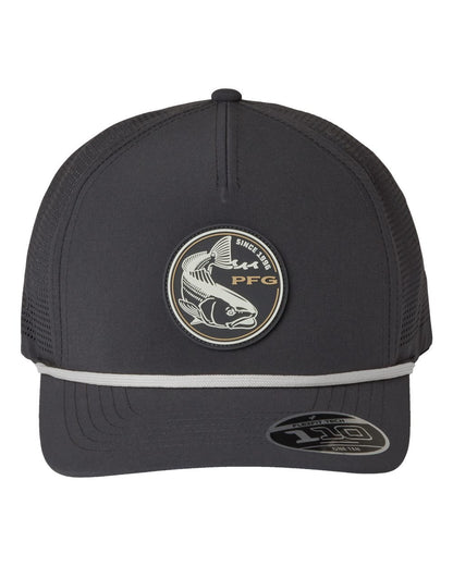 Columbia Tidal Pursuit™ 3D Stretch Snapback Cap 212134 #color_Shark/ Fish Circle Red Fish