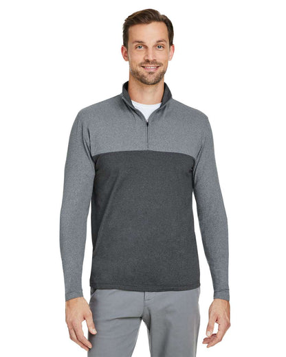 Spyder Men's Spyre Flex Colorblock Quarter-Zip Pullover S18024 #colormdl_Polar Frost/ Black Frost