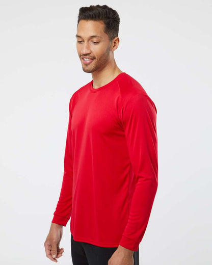 Paragon Unisex Long Islander Performance Long Sleeve T-Shirt 210 #colormdl_Red