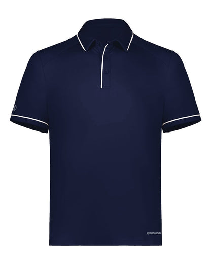 Holloway Men's CoolCore® Polo 222518 #color_Navy/ White