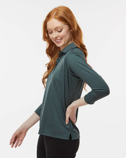 Paragon Women's Lady Palm Three-Quarter Sleeve Polo 120 #colormdl_Carbon