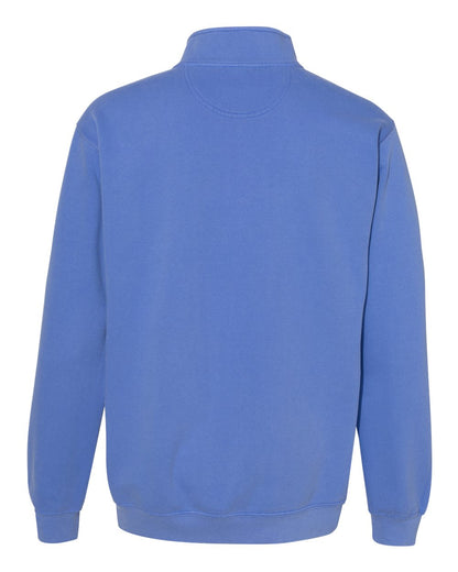 Comfort Colors Garment-Dyed Quarter Zip Sweatshirt 1580 #color_Flo Blue