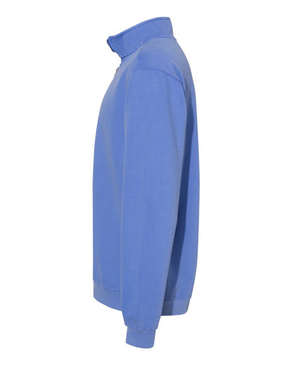 Comfort Colors Garment-Dyed Quarter Zip Sweatshirt 1580 #color_Flo Blue