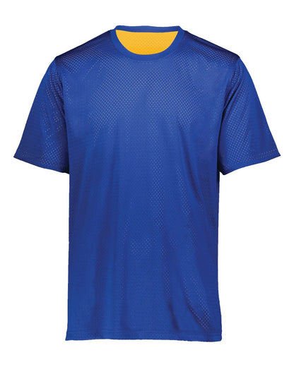 Augusta Sportswear Unisex Mesh Reversible Jersey 1602 #color_Royal/ Gold