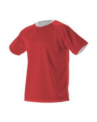 Badger Youth eXtreme Mesh Reversible Jersey 56REVY #color_Red/ White