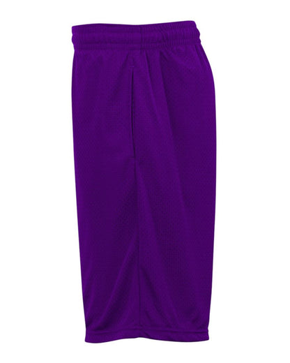 Badger Pro Mesh 9" Shorts with Pockets 7219 #color_Purple