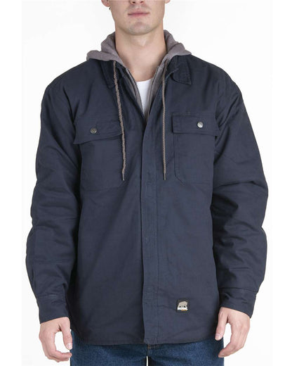 Berne Apparel Men's Throttle Hooded Shirt Jacket SH68 #colormdl_Navy