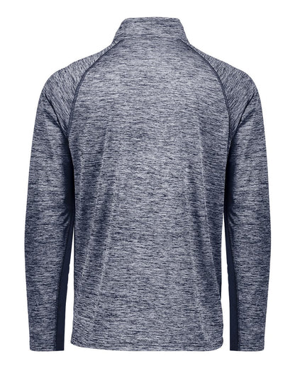 Holloway Men's Electrify CoolCore® Quarter-Zip Pullover 222574 #color_Navy Heather