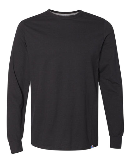 Russell Athletic Unisex Dri Power® CVC Performance Long Sleeve T-Shirt 64LTTM #color_Black