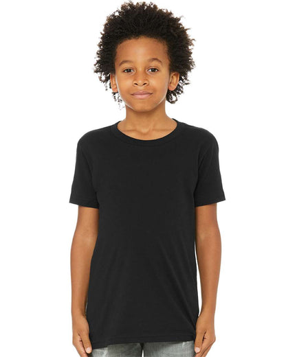 BELLA + CANVAS Youth Jersey Tee 3001Y #colormdl_Black