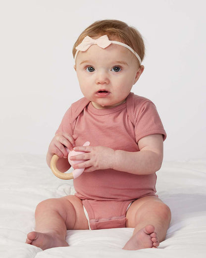 Rabbit Skins Infant Fine Jersey Bodysuit 4424 #colormdl_Mauvelous
