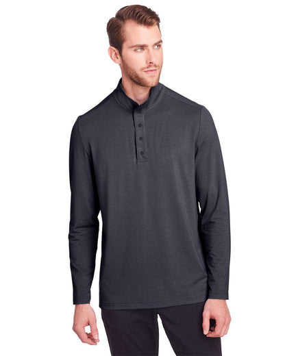 North End Men's JAQ Stretch Performance Snap-Neck Pullover NE400 #colormdl_Carbon