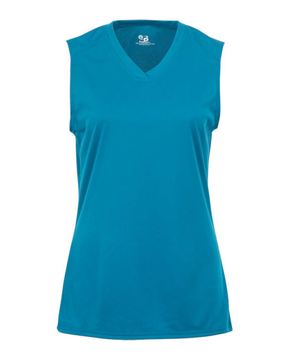 Badger Girls' B-Core Sleeveless T-Shirt 2163 #color_Electric Blue