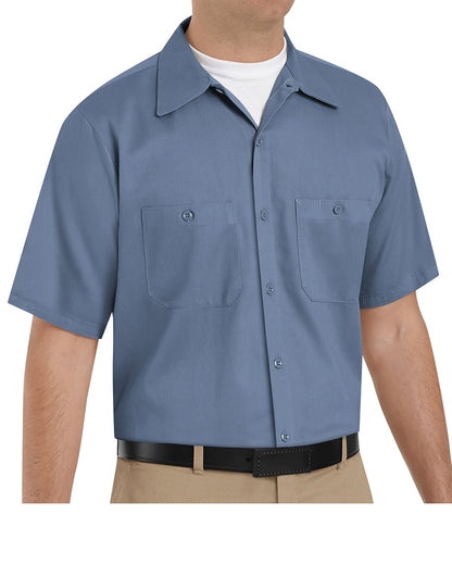 Red Kap Men's Tall Cotton Short Sleeve Uniform Shirt SC40T Red Kap Men's Tall Cotton Short Sleeve Uniform Shirt SC40T