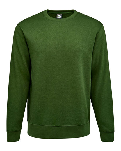 J. America Unisex BTB Fleece Crewneck Sweatshirt 8721 #color_Forest Green