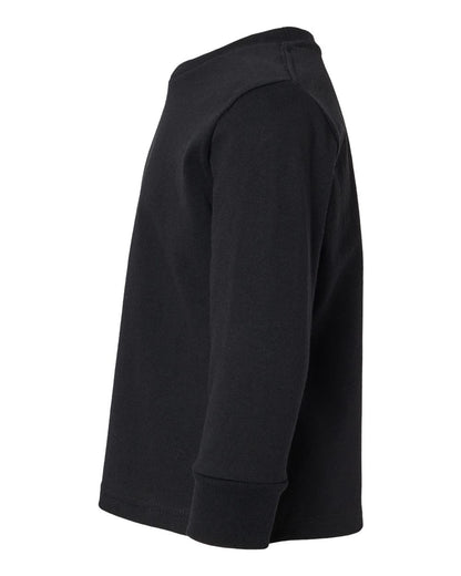 Rabbit Skins Toddler Cotton Jersey Long Sleeve Tee 3311 #color_Black